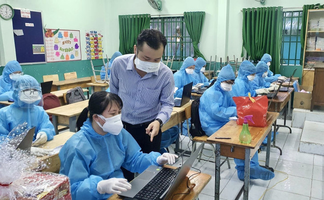 Sinh viên y khoa tình nguyện nơi tuyến đầu chống dịch COVID-19 ảnh 1