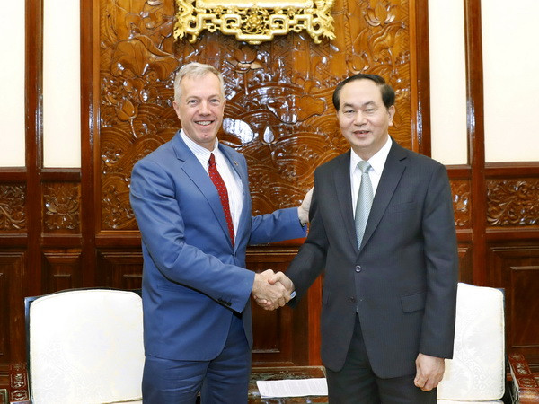 Chủ tịch nước Trần Đại Quang tiếp Đại sứ Hoa Kỳ Ted Osius ảnh 1