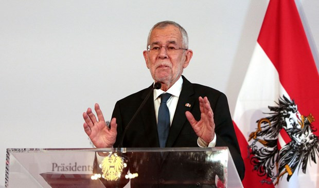 Tổng thống Áo Alexander Van der Bellen. (Ảnh: AFP/TTXVN) Tổng thống Áo Alexander Van der Bellen tuyên thệ nhậm chức nhiệm kỳ 2 ảnh 1
