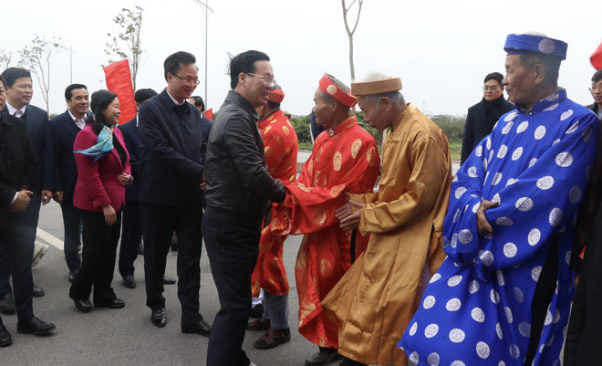 Thường trực Ban Bí thư dự lễ phát động Tết trồng cây tại Hưng Yên ảnh 1