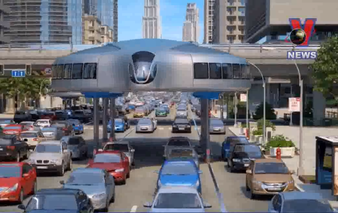 [Video] Nga thiết kế 'siêu xe khổng lồ' di chuyển trên cao ảnh 1