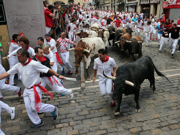 Tây Ban Nha: 14 người bị thương trong lễ hội rượt bò San Fermin ảnh 1
