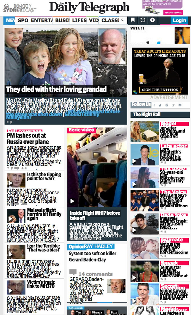 Các nước có nạn nhân của MH17 đã đưa tin ra sao về thảm họa? ảnh 3