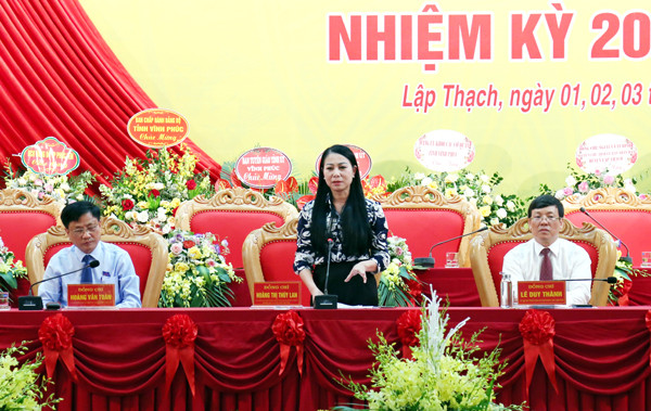 Vĩnh Phúc: Rút kinh nghiệm công tác tổ chức Đại hội điểm cấp huyện ảnh 1