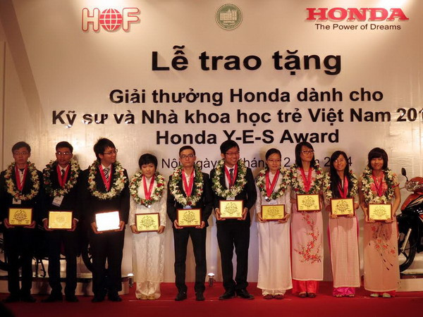 Honda trao giải thưởng cho kỹ sư và nhà khoa học trẻ Việt Nam ảnh 1