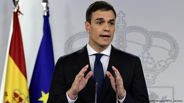 Thủ tướng Tây Ban Nha Pedro Sanchez. (Nguồn: AFP) Tây Ban Nha: Bầu cử Hội đồng lập pháp tại vùng Catalonia ảnh 1
