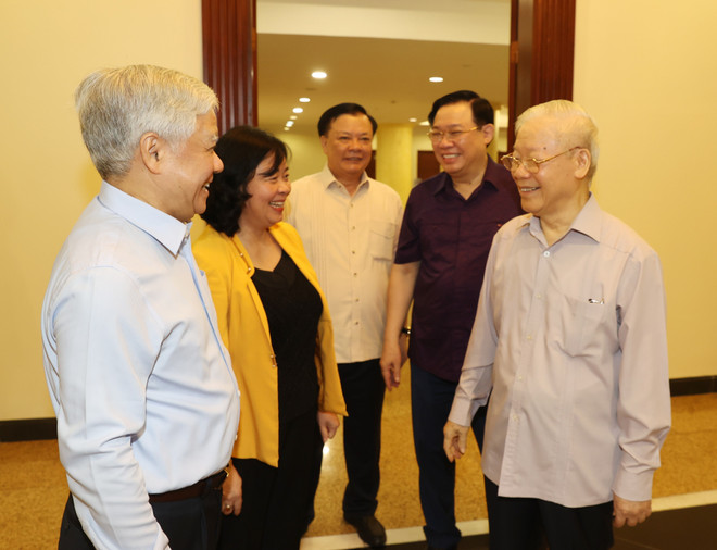 Tổng Bí thư chủ trì cuộc họp Bộ Chính trị, Ban Bí thư về Nghị quyết 23 ảnh 10