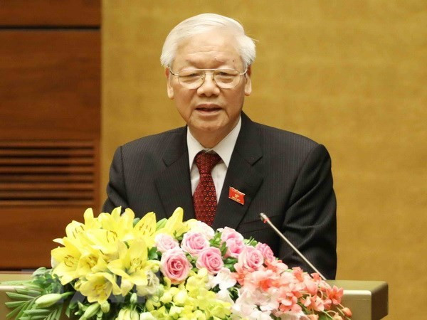 Tổng Bí thư Nguyễn Phú Trọng. (Ảnh: Phương Hoa/TTXVN) Phát triển sáng tạo riêng có của Đảng về mô hình CNXH Việt Nam ảnh 3