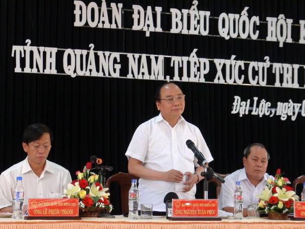 Phó Thủ tướng Nguyễn Xuân Phúc tiếp xúc cử tri tại Quảng Nam ảnh 1