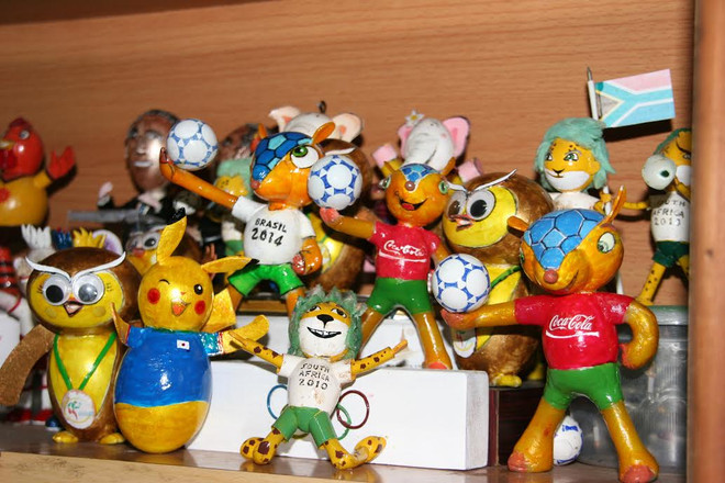 Bộ sưu tập linh vật World Cup 2014 đặc biệt làm từ vỏ trứng ảnh 5