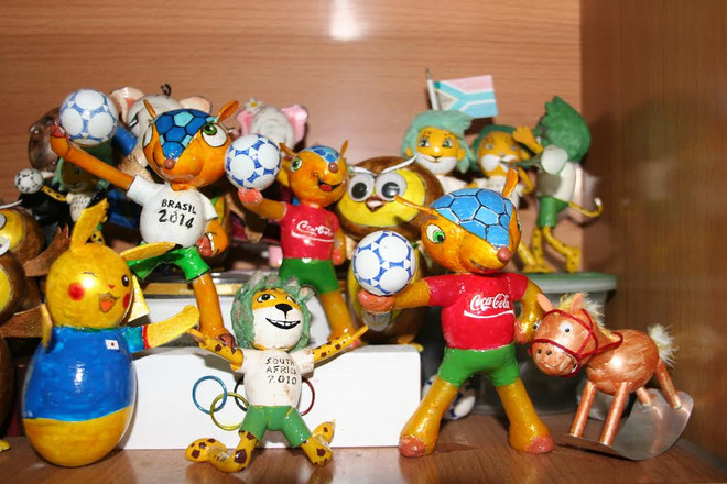 Bộ sưu tập linh vật World Cup 2014 đặc biệt làm từ vỏ trứng ảnh 8