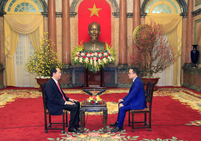 Hình ảnh Chủ tịch nước Trần Đại Quang với phóng viên chuyên trách ảnh 4