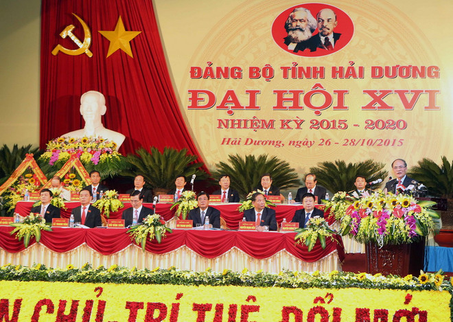 Chủ tịch Quốc hội dự Đại hội đại biểu Đảng bộ tỉnh Hải Dương ảnh 1