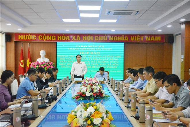 Đắk Lắk cưỡng chế 26 vụ xây dựng trái phép trên đất nông nghiệp ảnh 1