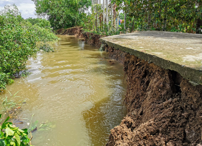 Cần Thơ: Khẩn trương khắc phục sạt lở bờ kênh ở quận Cái Răng ảnh 1