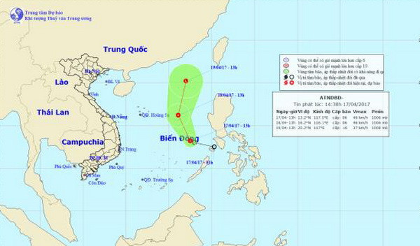 Áp thấp nhiệt đới trên Biển Đông, cảnh báo mưa dông ở Hà Nội ảnh 1