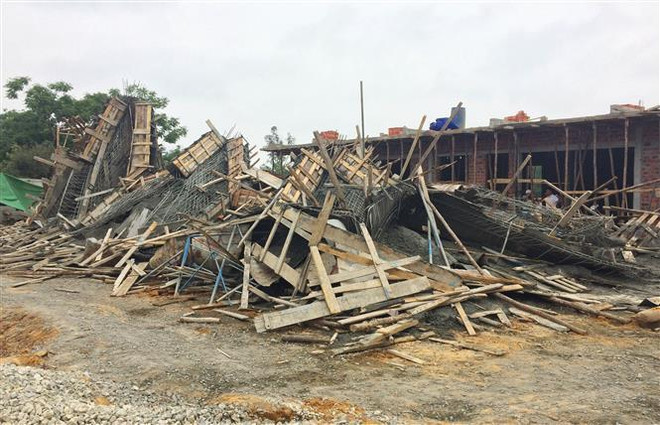 Vụ sập giàn giáo tại Nam Định: Sức khỏe các nạn nhân đã ổn định ảnh 1