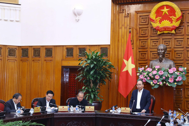 Thủ tướng chủ trì họp Tiểu Ban KT-XH chuẩn bị cho Đại hội Đảng ảnh 1