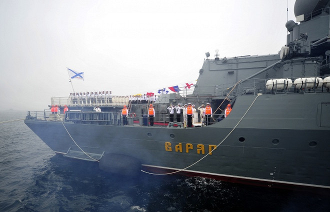 Tàu chiến Hạm đội TBD của Nga đến Ấn Độ tham gia tập trận ảnh 1