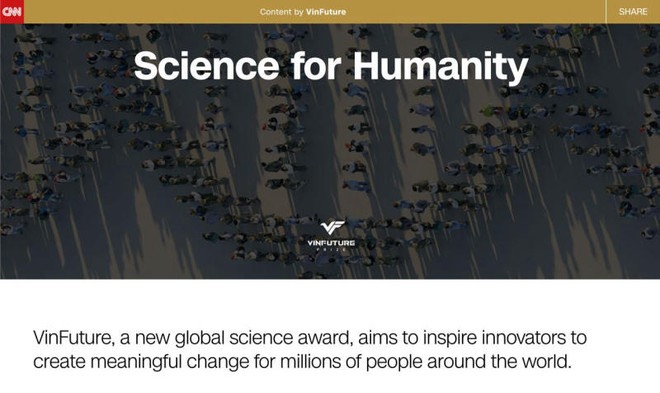 Kênh CNN quảng bá giải thưởng VinFuture trên toàn cầu ảnh 1