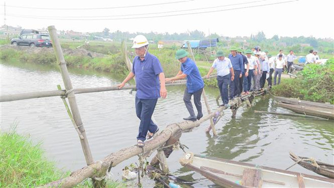 Kiểm tra công tác ứng phó bão số 4 - Noru tại các địa phương ảnh 1