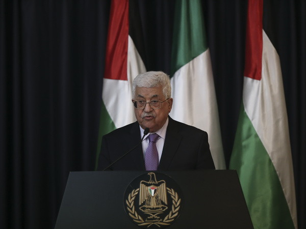 Tổng thống Palestine Mahmoud Abbas tại cuộc họp báo ở thành phố Bethlehem, Bờ Tây ngày 1/11. (Nguồn: THX/TTXVN) Palestine: Phong trào Hamas và Jihad nhận lời dự đại hội đảng Fatah ảnh 1