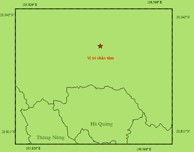 Xảy ra động đất 4,3 độ richter giáp vùng viên giới tỉnh Cao Bằng ảnh 1