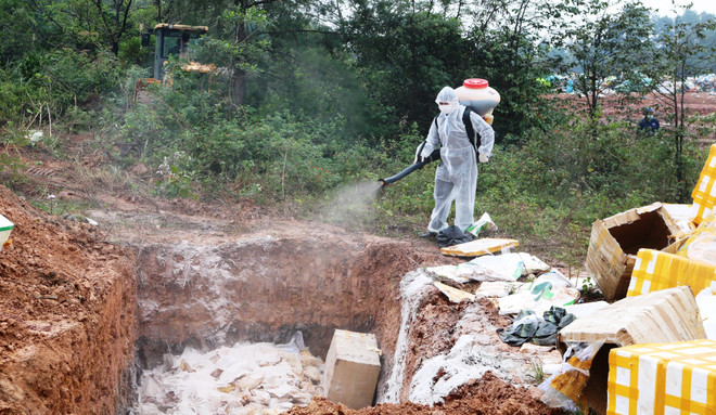 Quảng Bình: Tiêu hủy gần 2.500kg sản phẩm động vật không rõ nguồn gốc ảnh 1