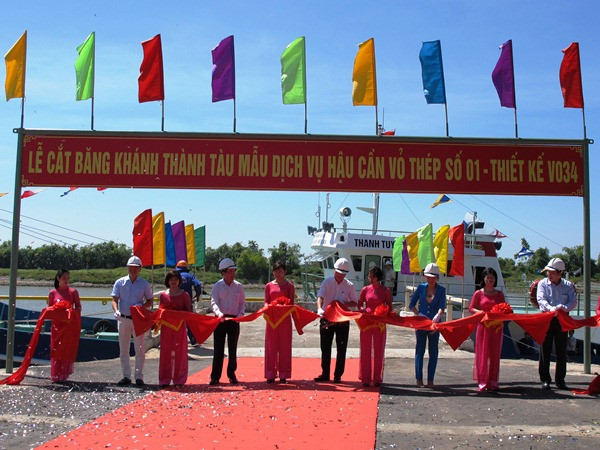 SBIC bàn giao thêm tàu mẫu vỏ thép dịch vụ hậu cần nghề cá ảnh 1