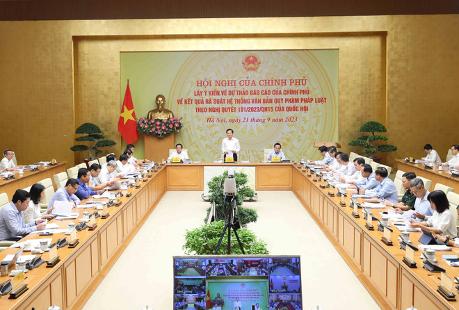 Chính phủ lấy ý kiến về dự thảo rà soát văn bản quy phạm pháp luật ảnh 1