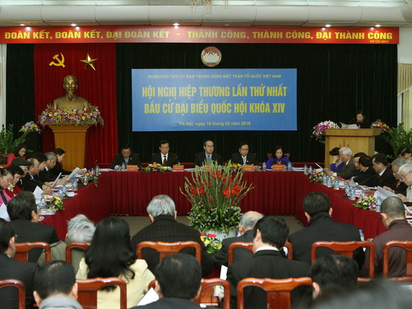 Hiệp thương lần thứ nhất bầu cử đại biểu Quốc hội khóa XIV ảnh 1