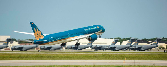 B787-10 có thể chở tới 330 hành khách. (Ảnh: VNA cung cấp) Chờ đón siêu máy bay Boeing 787-10 đầu tiên sắp hạ cánh Nội Bài ảnh 3