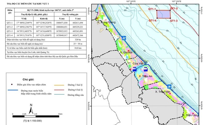Quảng Trị: Phê duyệt 720ha ngoài biển để nhận chìm chất nạo vét ảnh 1