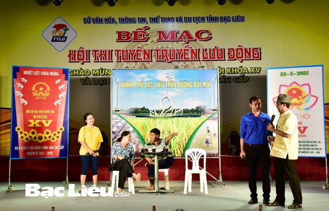 Bạc Liêu tăng cường tuyên truyền trực quan về công tác bầu cử ảnh 1