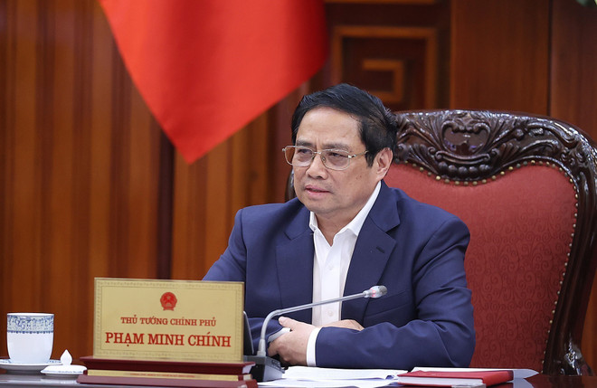 Thủ tướng làm việc với các bộ, ngành về tín dụng, ngân hàng ảnh 1