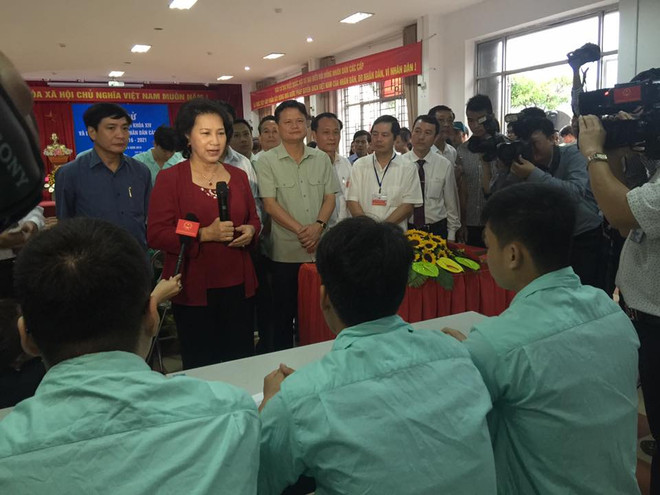 Công nhân các doanh nghiệp FDI Hà Nội náo nức tham gia bầu cử ảnh 9