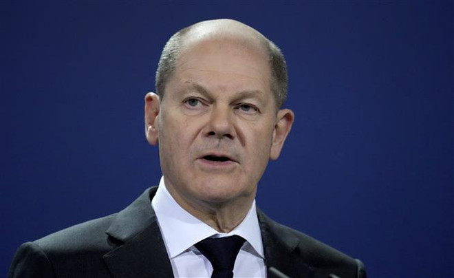 Thủ tướng Đức Olaf Scholz. (Ảnh: AFP/TTXVN) Thủ tướng Đức nhấn mạnh ưu tiên tránh đối đầu NATO-Nga ảnh 1