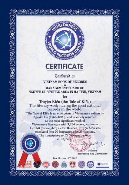 Tác phẩm “Truyện Kiều” chính thức xác lập kỷ lục thế giới ảnh 1