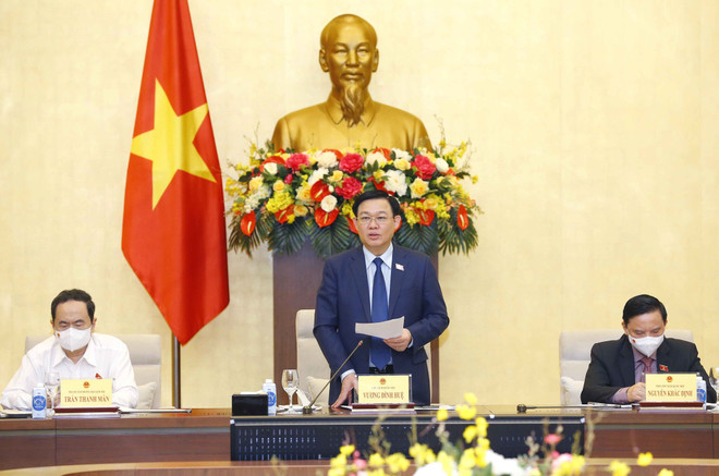 Chủ tịch Quốc hội chủ trì cuộc họp cho ý kiến về phòng, chống COVID-19 ảnh 1