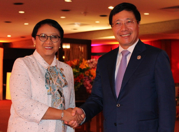 Phó Thủ tướng Phạm Bình Minh tiếp xúc song phương tại AMM 50 ảnh 2