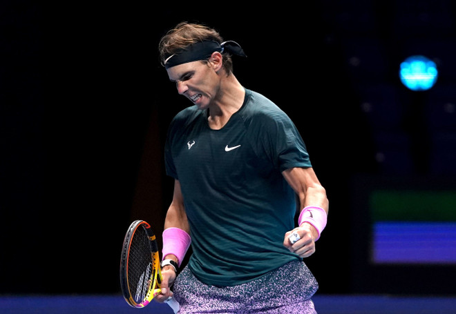 Nadal khởi đầu thuận lợi tại ATP Finals 2020. (Nguồn: PA) Djokovic và Nadal khởi đầu thuận lợi tại ATP Finals 2020 ảnh 1