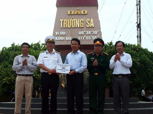Ảnh minh họa. (Nguồn: TTXVN) Khánh thành mô hình cột mốc chủ quyền đảo Trường Sa ảnh 1