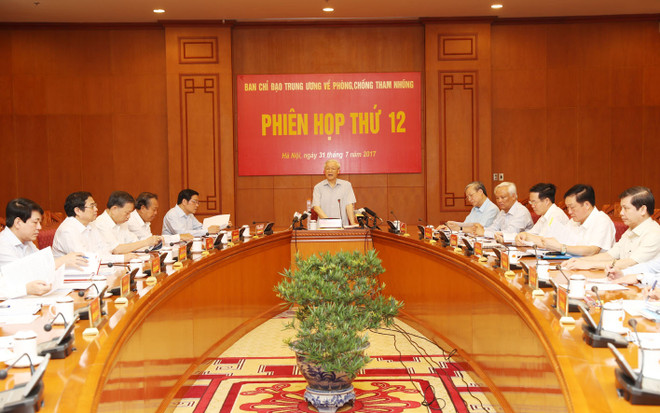 Phiên họp thứ 12, Ban Chỉ đạo Trung ương về phòng, chống tham nhũng ảnh 1