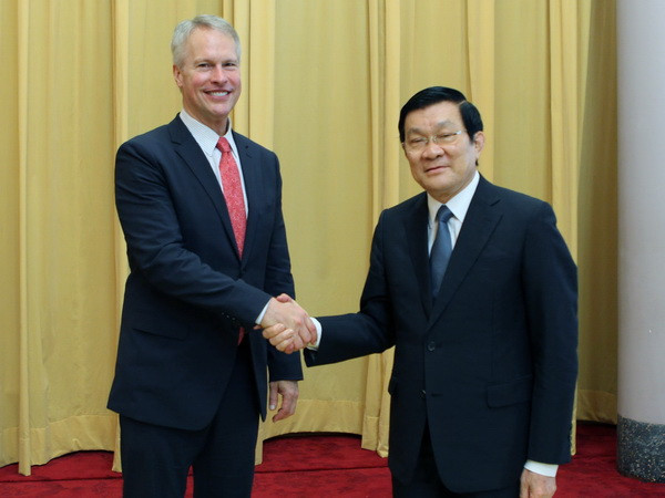 Chủ tịch nước Trương Tấn Sang tiếp đại biểu Hãng thông tấn AP ảnh 1