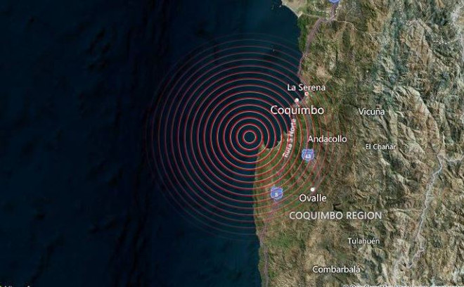 Động đất có độ lớn 6,5 làm rung chuyển miền Trung Chile ảnh 1