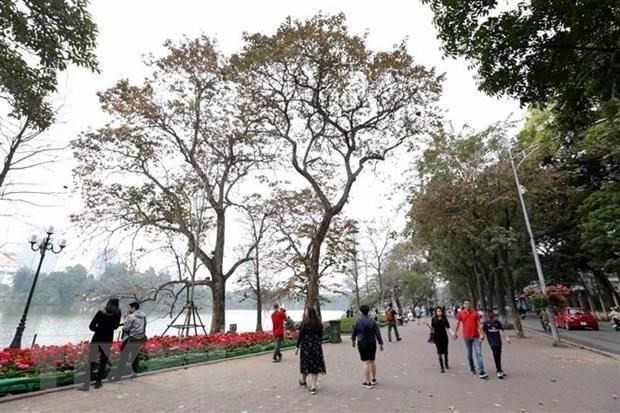 (Ảnh minh họa: Anh Tuấn/TTXVN) Khu vực miền Bắc nắng ấm, Hà Nội nhiệt độ cao nhất lên đến 27 độ C ảnh 1