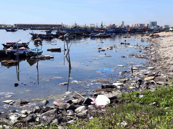 Bắt giữ tàu xả chất thải màu đen xuống vùng biển Nghệ An ảnh 1