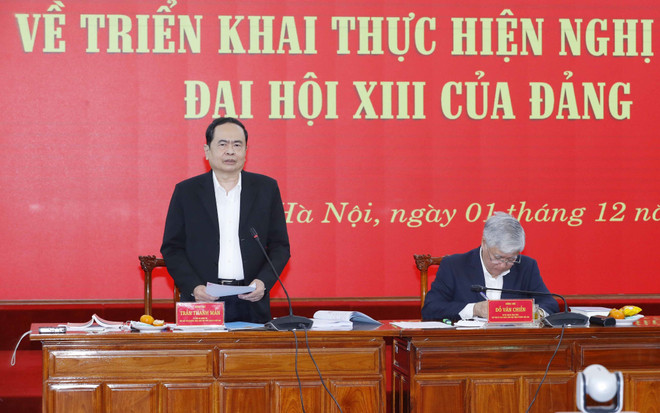 Đoàn kiểm tra số 136 làm việc với Đảng đoàn Mặt trận Tổ quốc Việt Nam ảnh 2