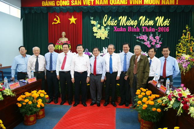 Chủ tịch nước thăm và chúc Tết chính quyền, nhân dân tỉnh Long An ảnh 1