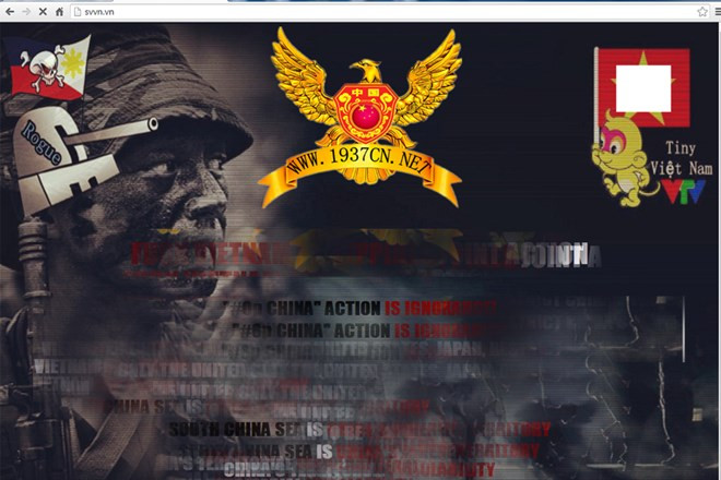 Hacker tấn công thay đổi giao diện của Vietnam Airlines. (Ảnh chụp màn hình) Mười sự kiện tiêu biểu nhất ngành công nghệ thông tin năm 2016 ảnh 1
